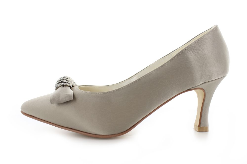 Vintage Pumps Igrid taupe Satin