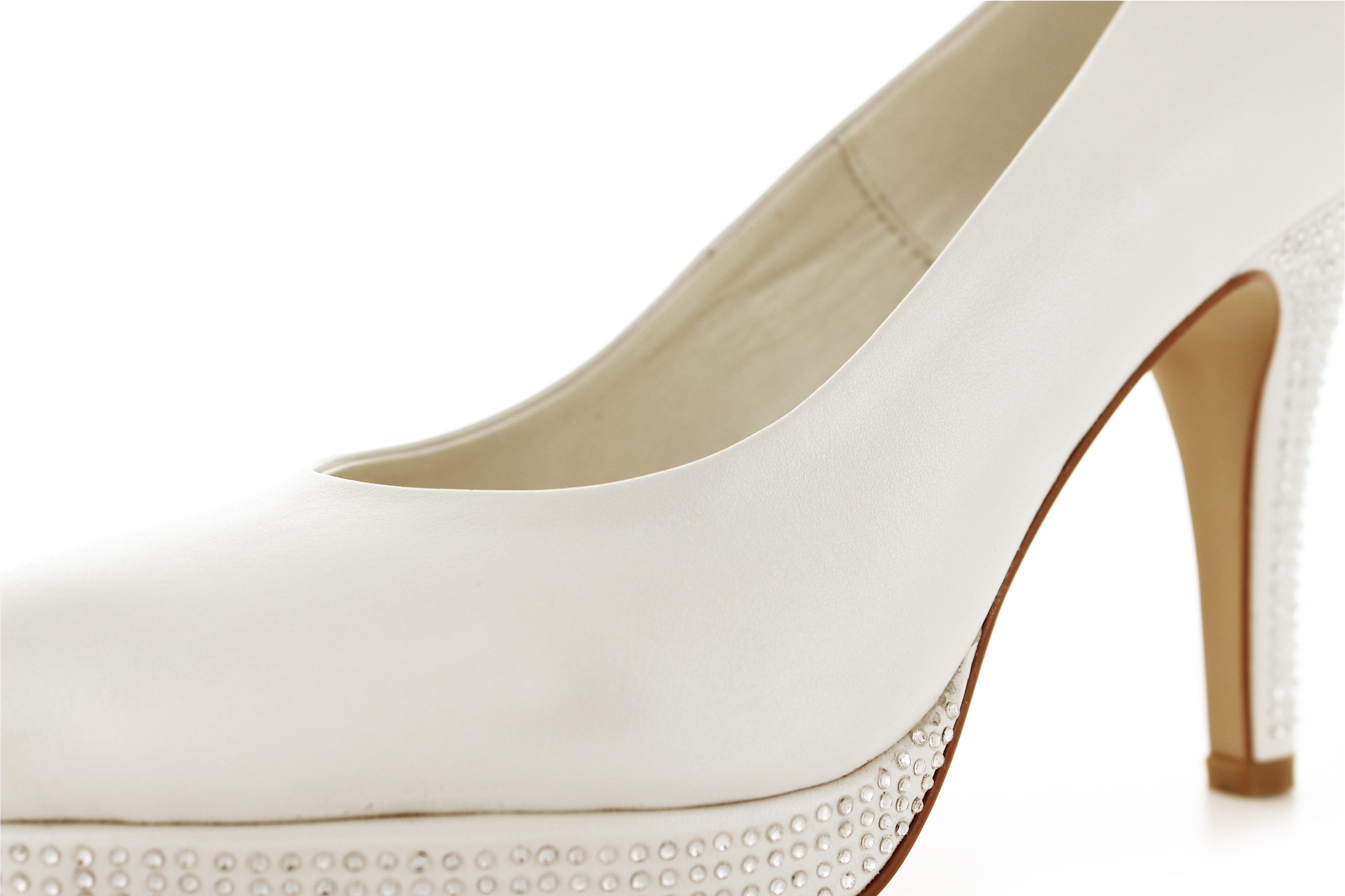 Brautschuhe Ava offwhite Leder