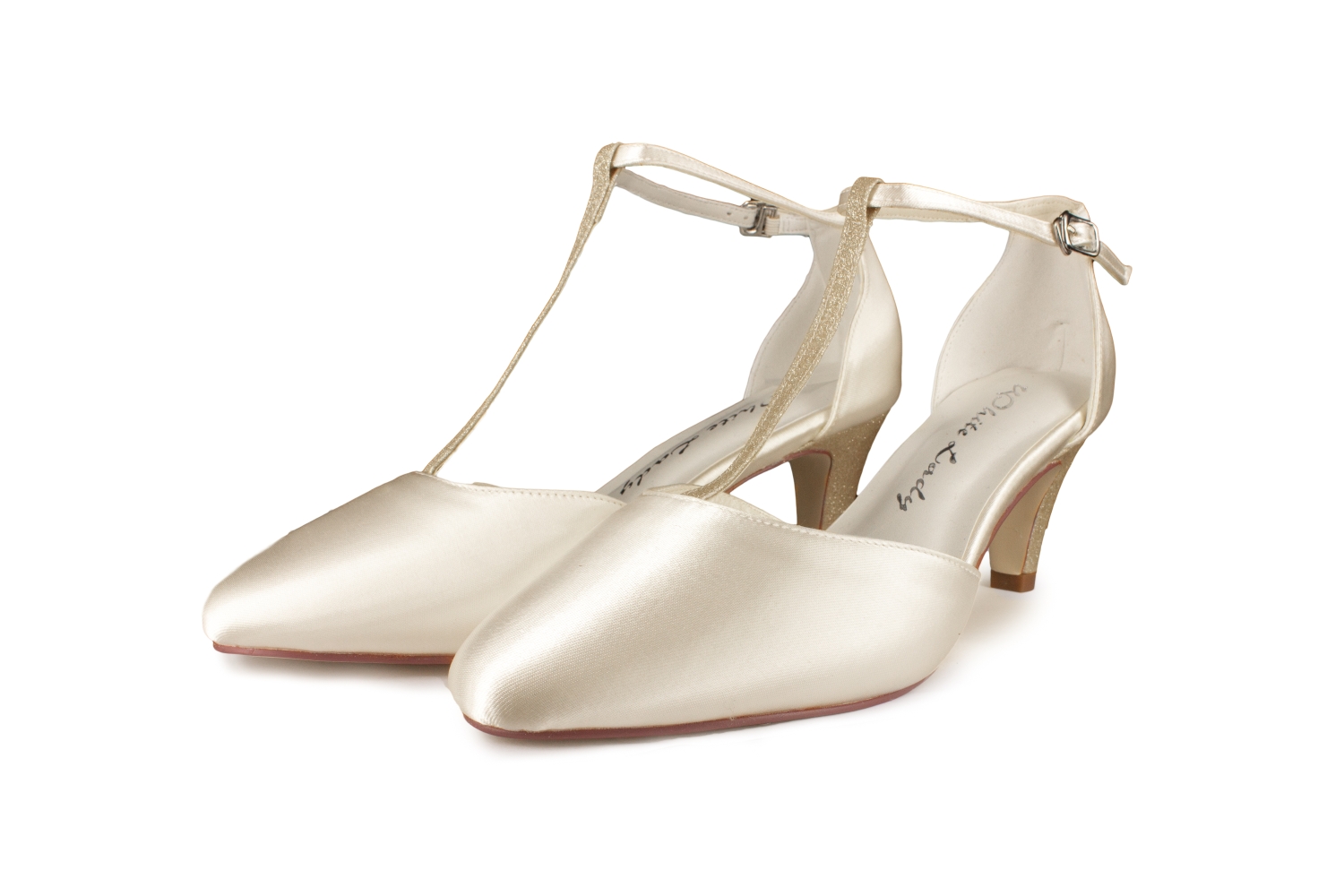 offene Brautschuhe Trixie ivory Satin