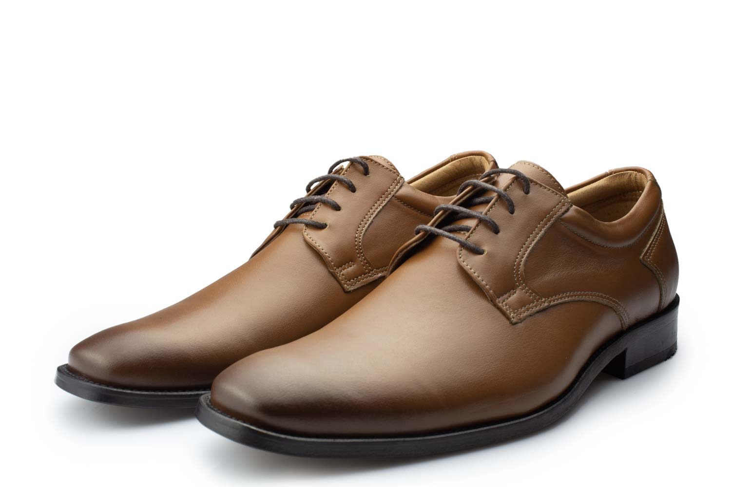 Derby Herrenschuhe Lucien-LS cognac