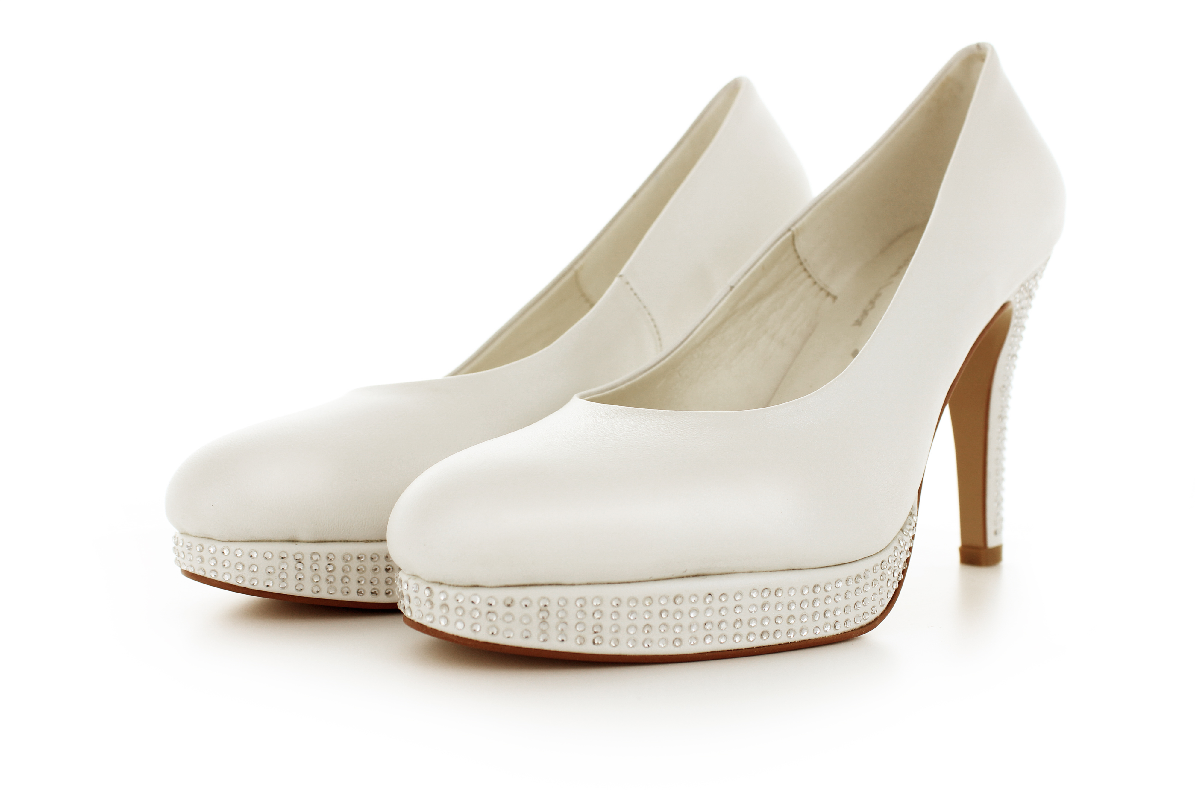 Brautschuhe Ava offwhite Leder