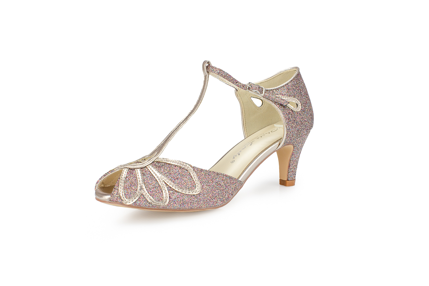 Glitter Peeptoe Pumps - Monroe schwarz multi Glitter Glitter Peeptoe Pumps - Monroe schwarz multi Glitter