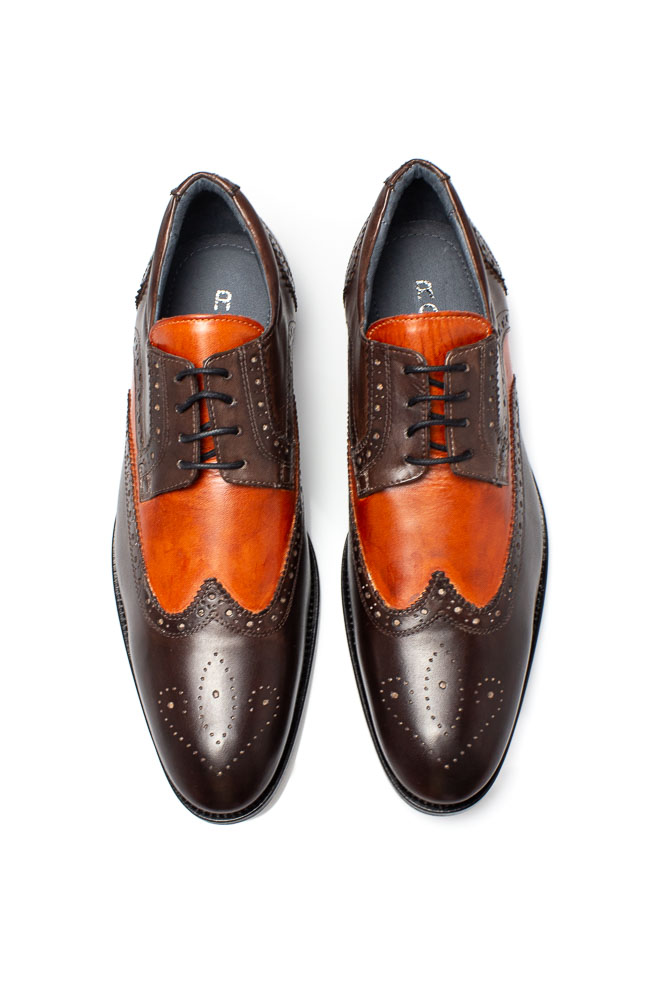 Patina Herrenschuhe Budapester marone-cuoio