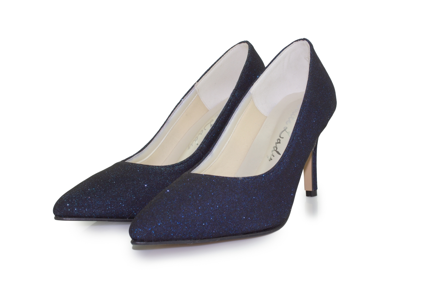 Glitter Pumps Klara magic-blue