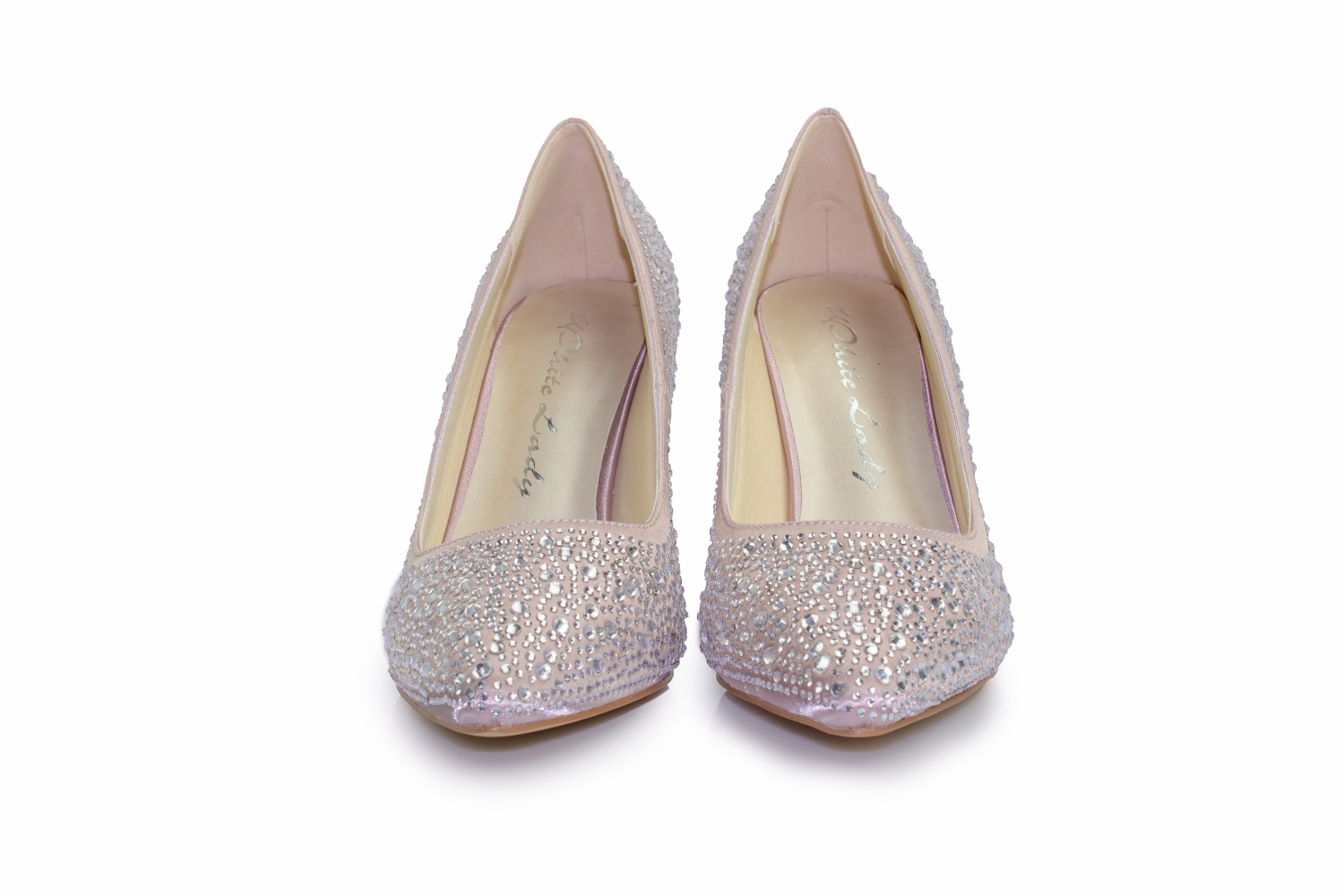 Glitter Pumps Diva rosé-zirkonia