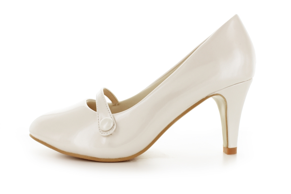 Brautschuhe Destiny ivory Lack