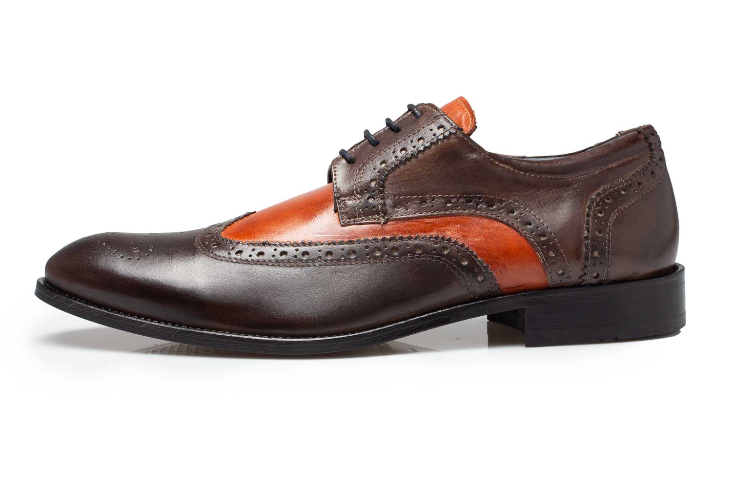 Patina Herrenschuhe Budapester marone-cuoio