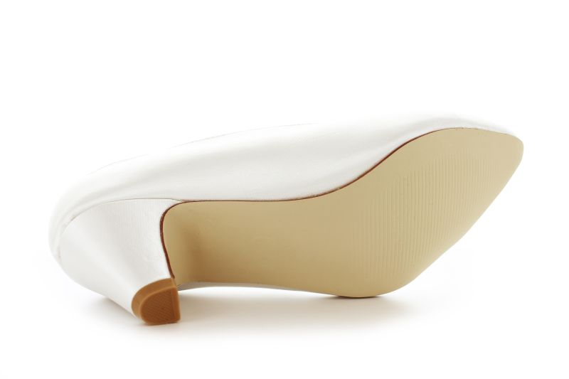 bequeme Braut Pumps Viola ivory Satin