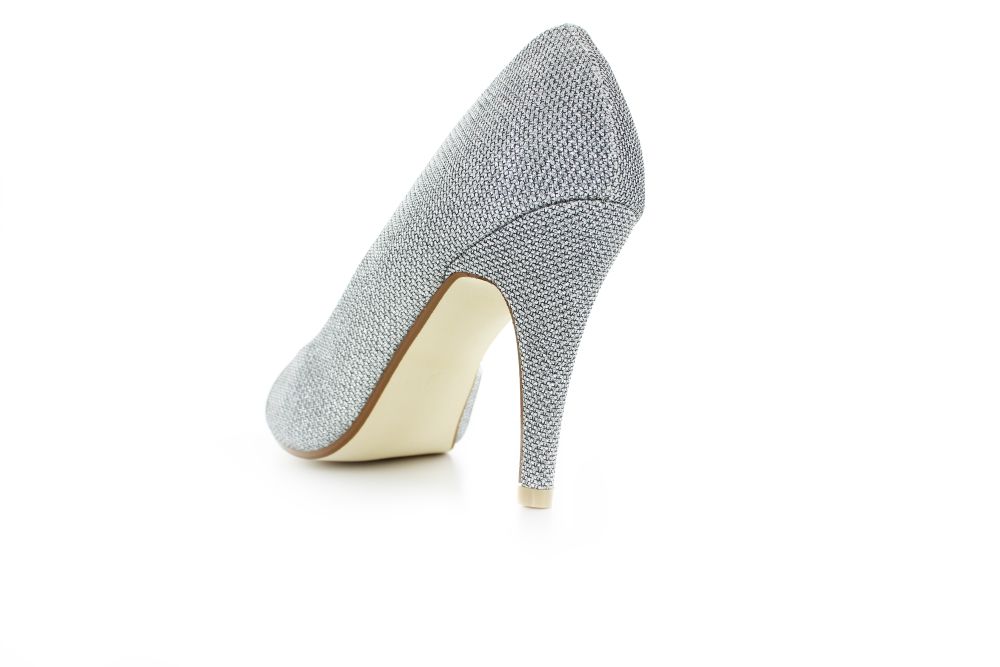 D'orsay Pumps Lucia silber Glitter