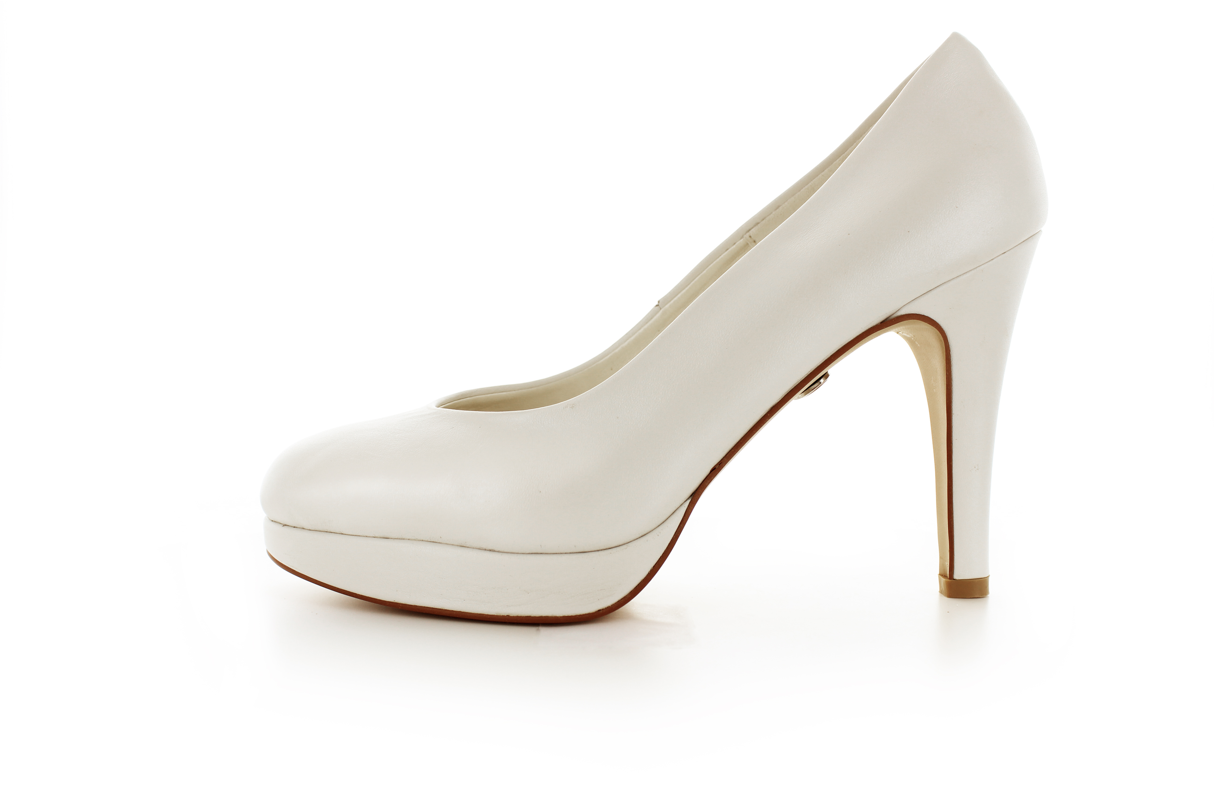 Brautschuhe Aurelia offwhite Leder