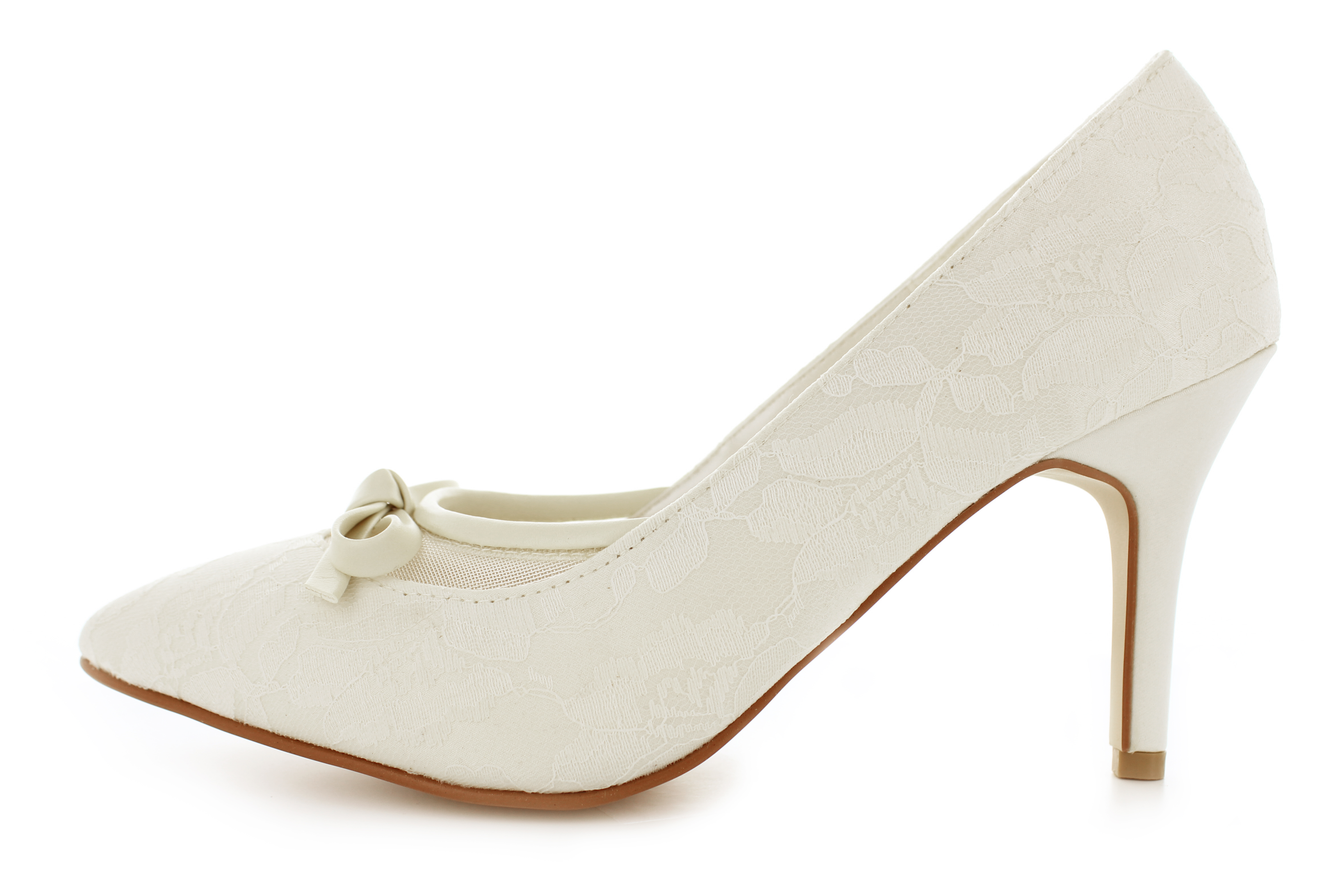 Vintage Brautschuhe Rosaline ivory-cream