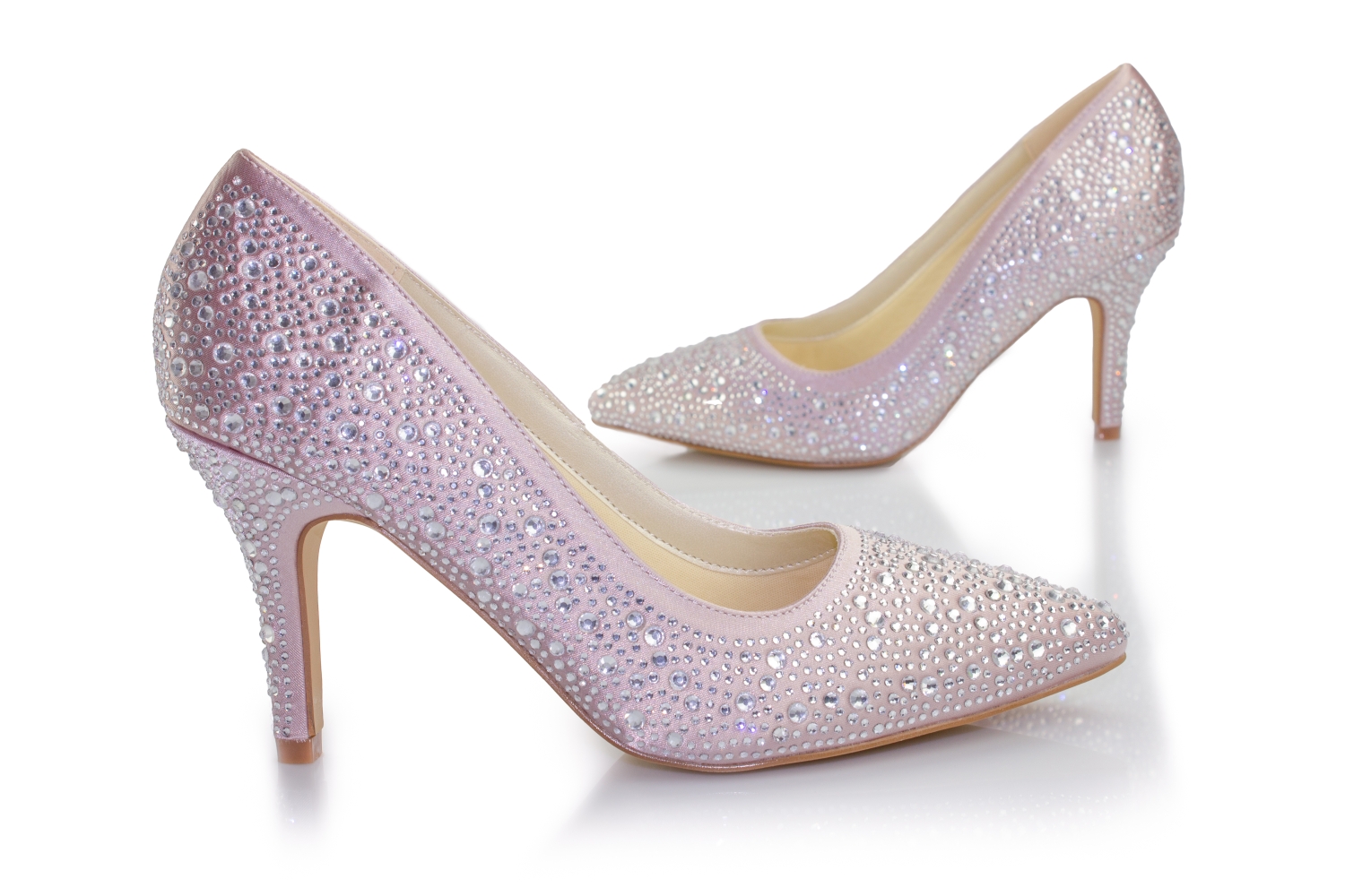 Glitter Pumps Diva rosé-zirkonia