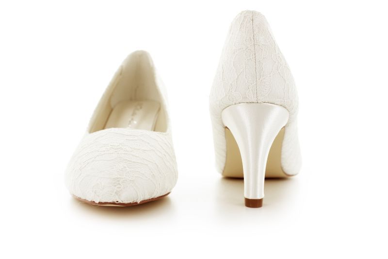 Brautschuhe Clea ivory Spitze