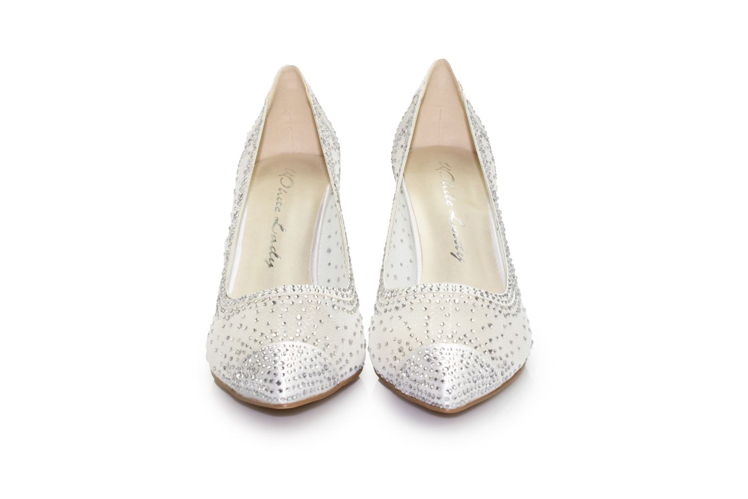 durchsichtige Brautschuhe Schneewittchen ivory