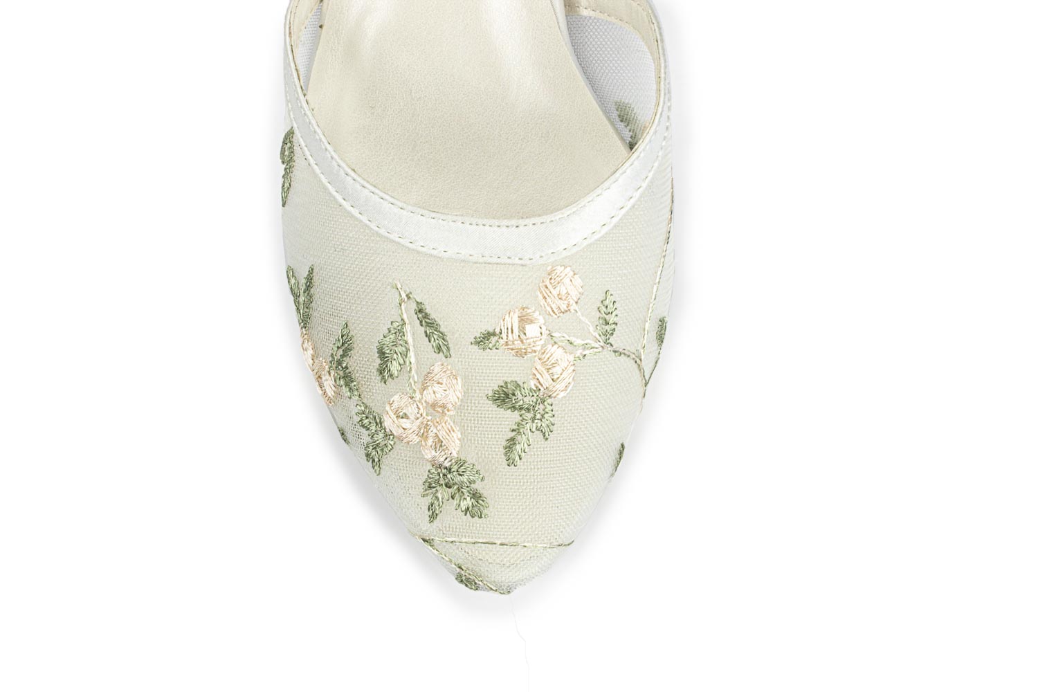 bestickte Brautschuhe Persephone ivory flora