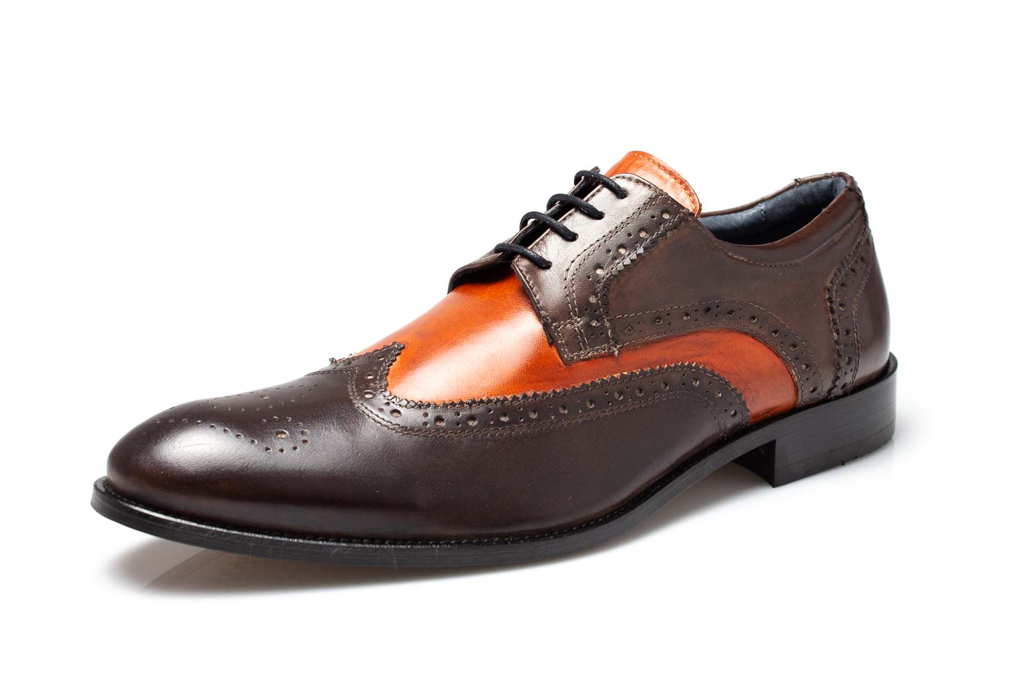 Patina Herrenschuhe Budapester marone-cuoio