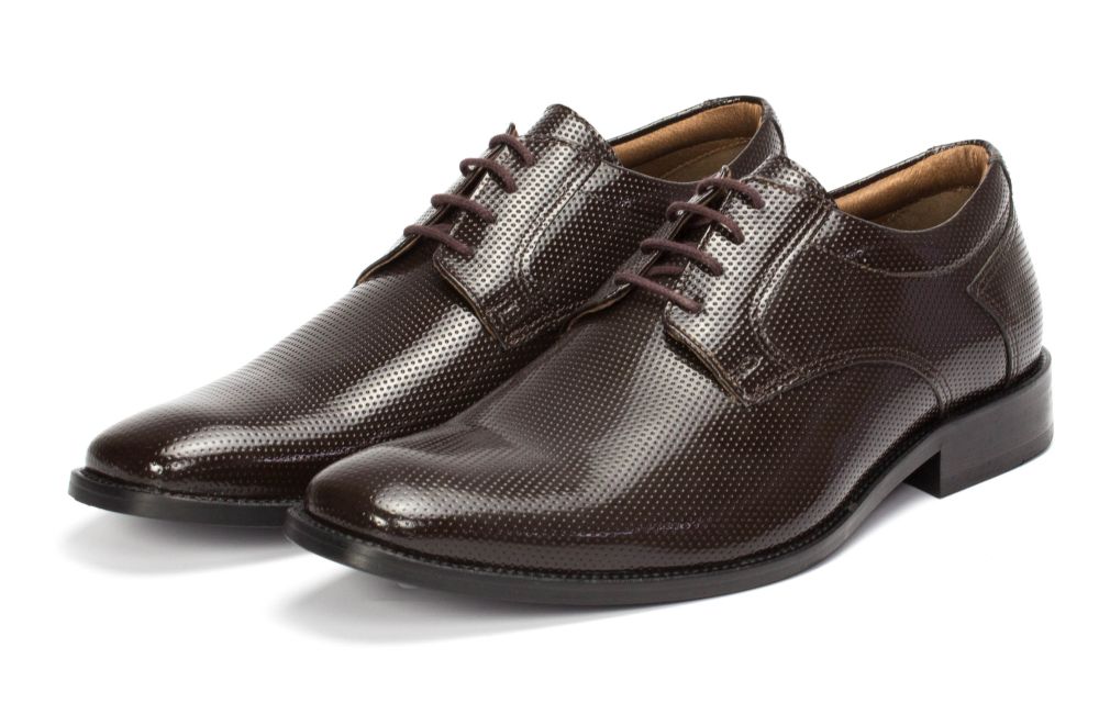 Derbyschuhe Lucien-TS mahagoni perforiert