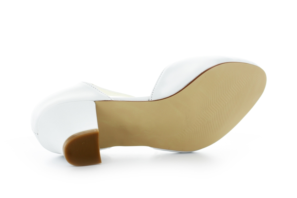 weite Brautschuhe Hanna weiß Leder